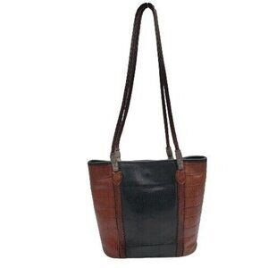 Brighton Faux Alligator Leather Shoulder Bag